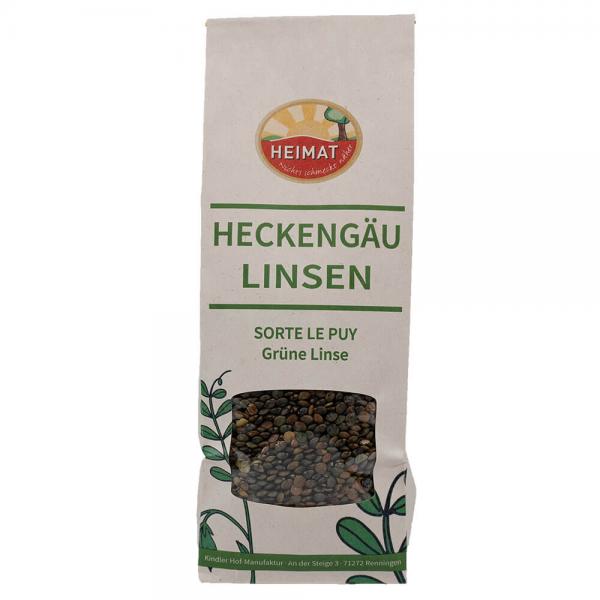 Eine 400 Gramm Packung grüne Linsen Sorte Le Puy